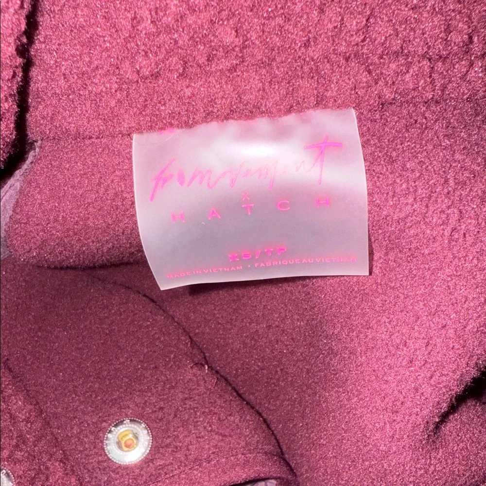 FP Movement Hit The Slopes Fleece Jacket in MAROON Sz XS S L $178 Retail NWT - Picture 9 of 10